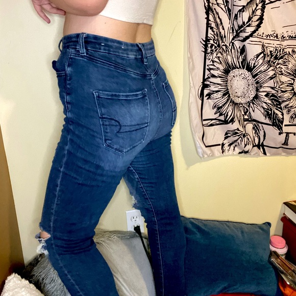 highwaisted distressed skinny jeans - Picture 6 of 6